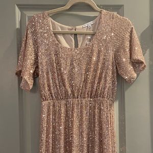 BalticBorn Rose Gold Sequin Dress